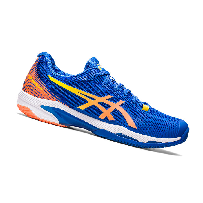 Speed-FF-2-Clay-Asics-Steel-Tuna-Blue-Sun-Peach-Scarpa-da-Tennis-Uomo