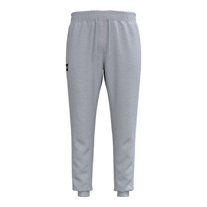 Under-Armour-Pantaloni-Under-Armour-Rival-Fleece-Joggers-Mod-Gray-Light-Heather-Onyx-White-Pantaloni-Tempo-Libero-Uomo