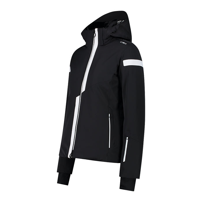 CMP Women's Jacket Woman Jacket Zip Hood chaqueta de esquí negra para mujer 8059342224
