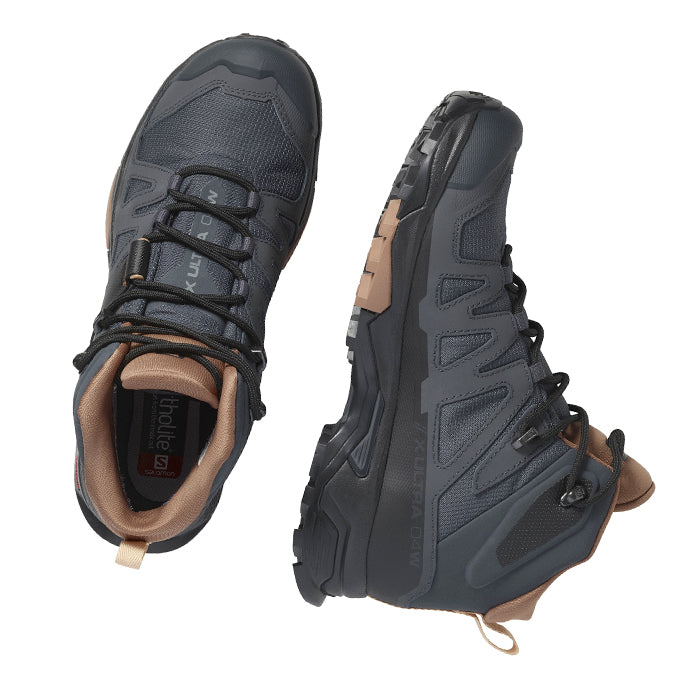 Salomon X Ultra 4 Mid GTX Ebony/Mocha Mousse/Almond Cream Scarpa da Trekking alta Donna 193128569