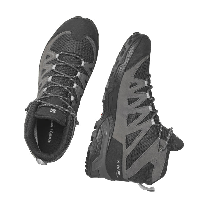 X-Ward-Leather-Mid-GTX-Salomon-Phantom-Black-Magnet-Salomon-Scarpe-Trekking-Scarpa-da-Trekking-Uomo