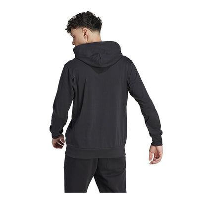Adidas-Essential-Logo-Hoodie-Abbigliamento-Tempo-Libero-Uomo-Black