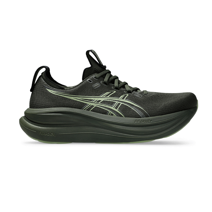 Asics-Gel-Nimbus-28-Uomo-1011C127-200-VINTAGE-KHAKIKHAKI-GREEN-Side