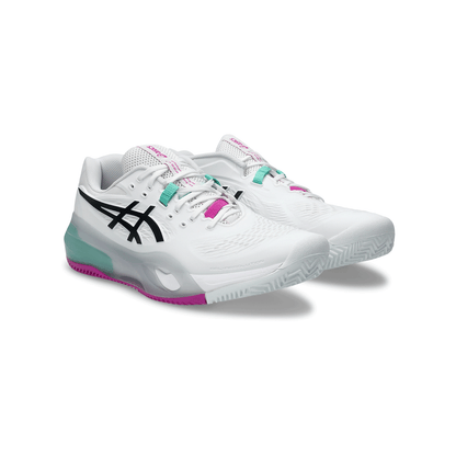 Scarpa da tennis Uomo Asics Gel-resolution X White-Aurora green angle