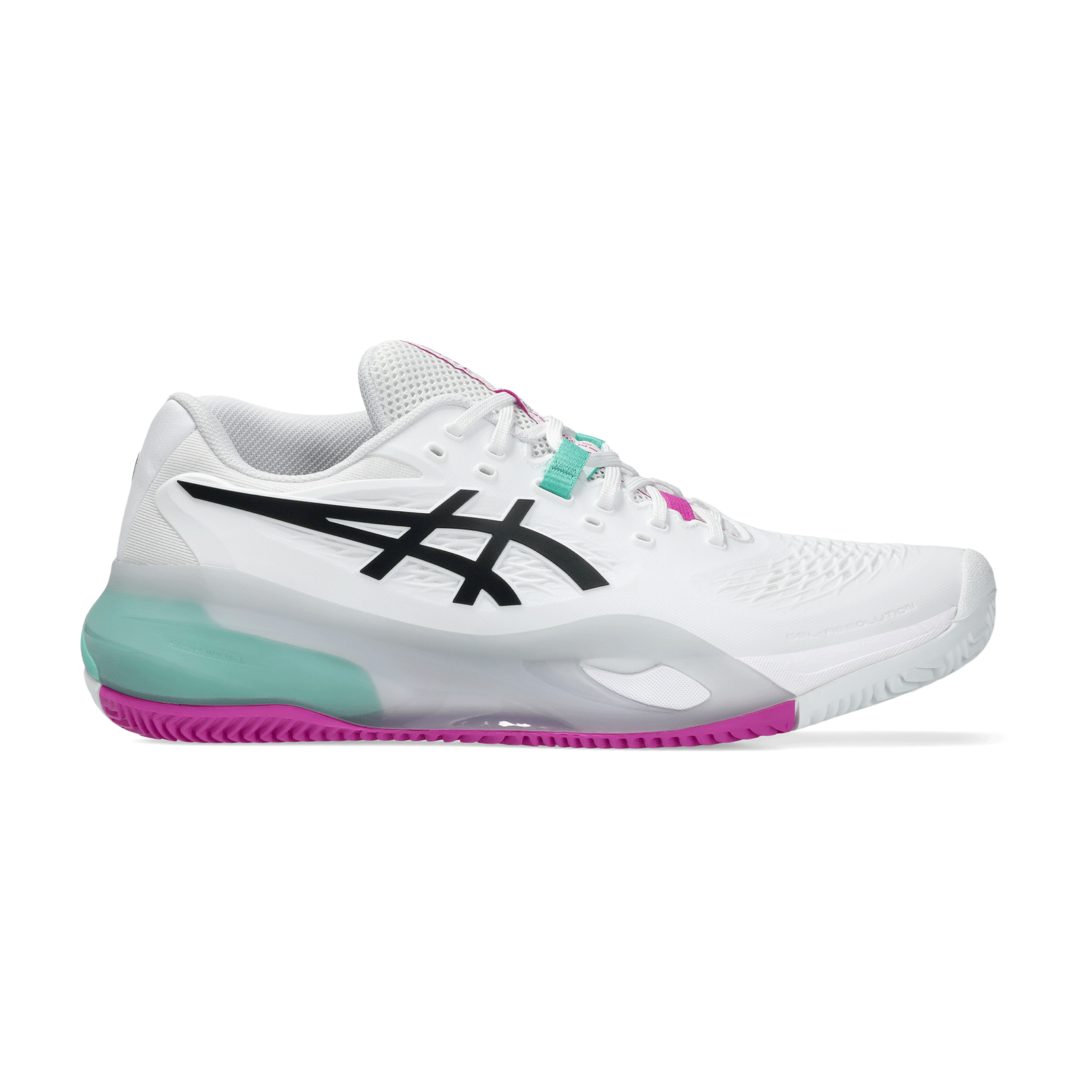Scarpa da tennis Uomo Asics Gel-resolution X White-Aurora green side