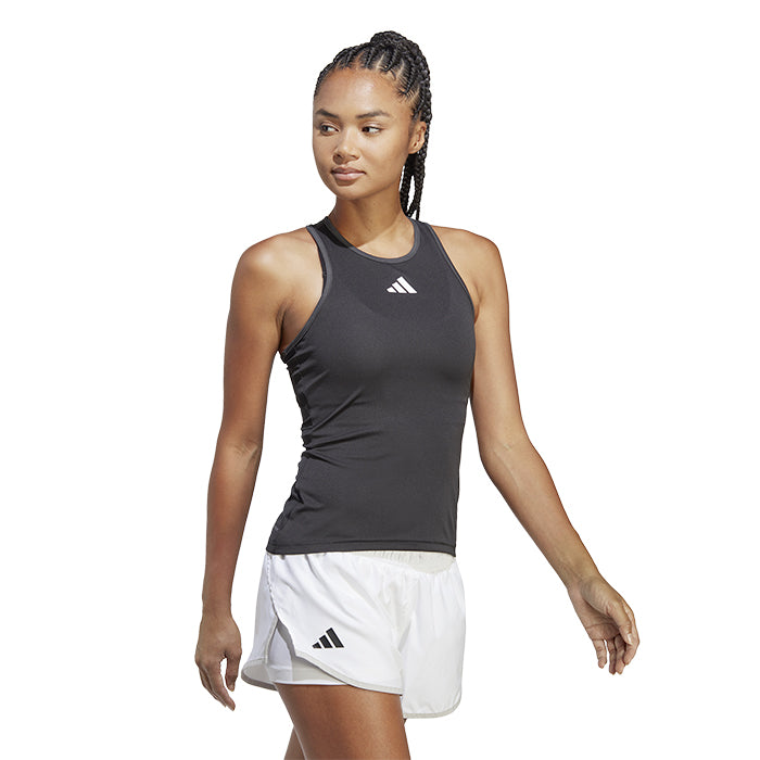 Canotta-da-Tennis-Donna-CLUB-TANK-Adidas-Tennis-Adidas-Black
