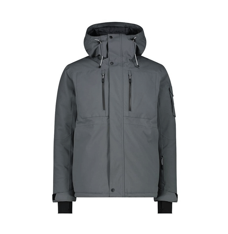 Giacca-da-Sci-Uomo-Grey-Man-Jacket-Zip-CMP-Hood-34W3917-U862