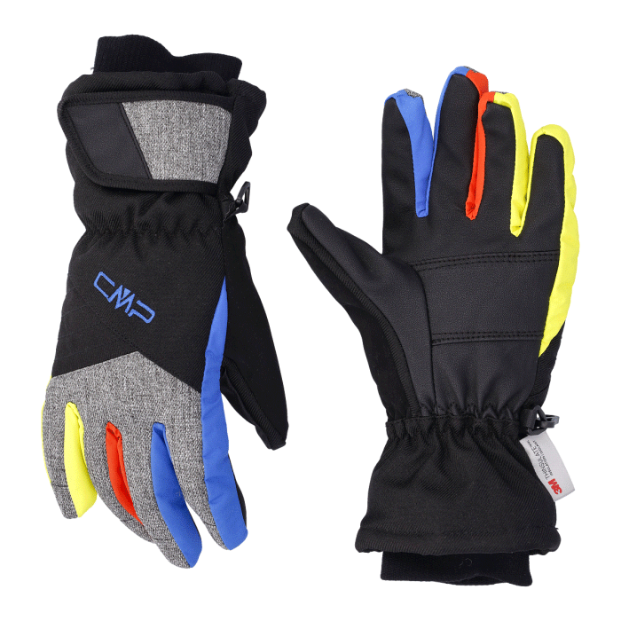 Guanti-Da-sci-KIDS-SKI-GLOVES-CMP-Bambino-Nero-Blu-Royal-Lime-6524827J-34BN