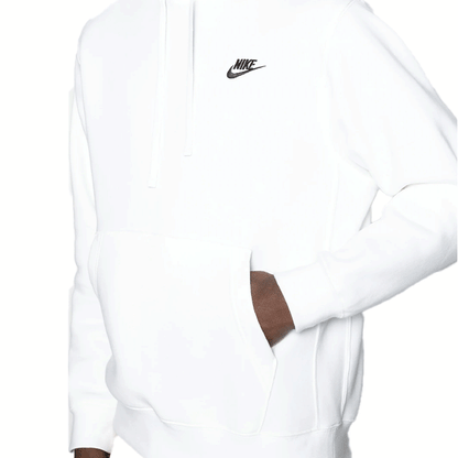 Nike-Felpa-con-cappuccio-White-Uomo-club-fleece-BV2654-100