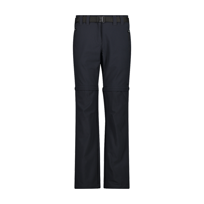 Pantaloni-trekking-Zip-Off-Donna-CMP-Nero-3T51446-U423