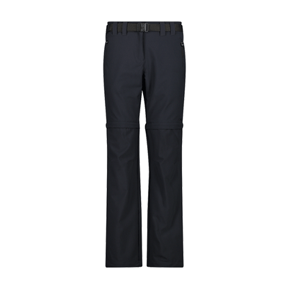 Pantaloni-trekking-Zip-Off-Donna-CMP-Nero-3T51446-U423