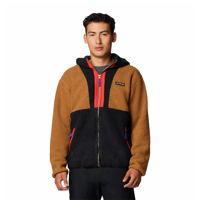 Pile-in-Sherpa-Uomo-Backbowl_-II-Remastered-Full-Zip-Hoodie-Columbia-Camel-Brown_-Black-2090801224