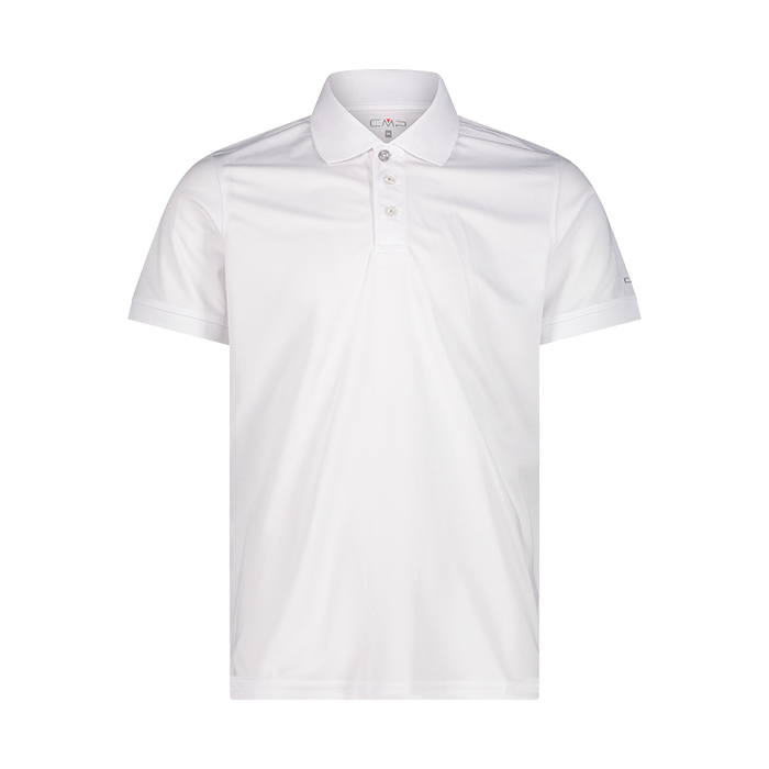 Polo-tecnica-tinta-unita-Uomo-CMP-BIANCO-GREY-3T60077-26XN