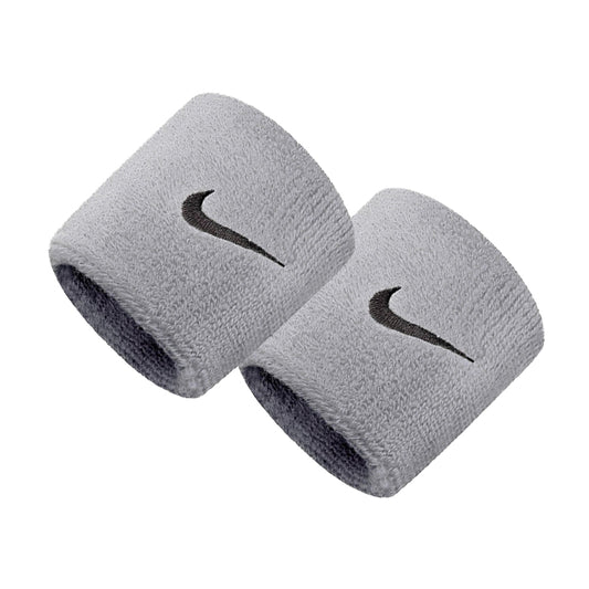 Polsini-Tennis-Nike-Swoosh-Wristbands-Silver-Black-Accessori-Tennis