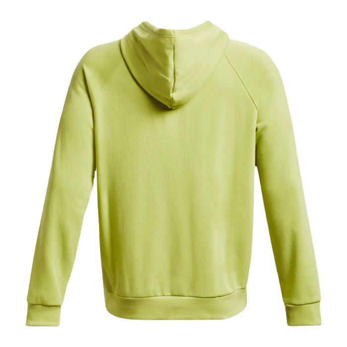 Under-Armour-Rival-Fleece-Logo-Hoodie-Lime-Yellow-Abbigliamento-Tempo-Libero-Uomo