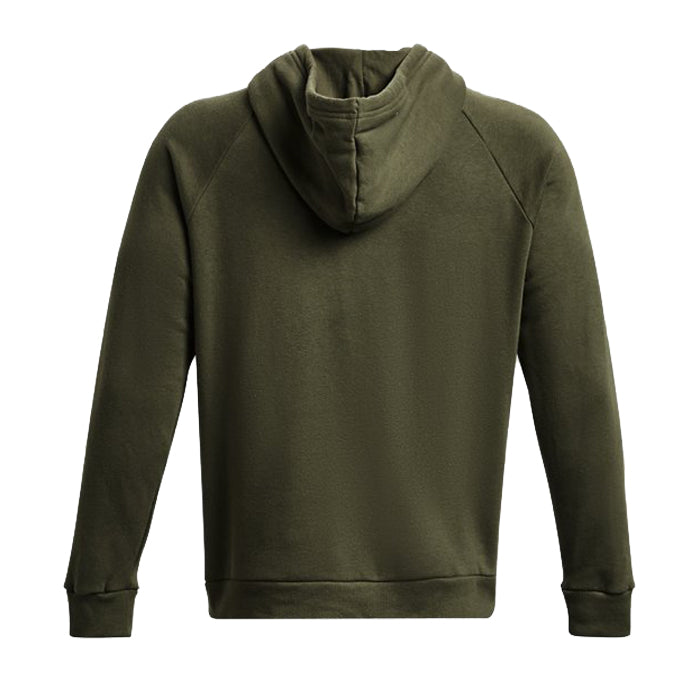 Under-Armour-Rival-Fleece-Logo-Hoodie-Marine-Od-Green-Abbigliamento-Tempo-Libero-Uomo