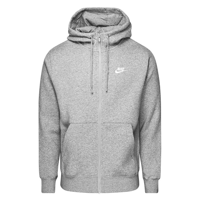 Uomo-Grey-Felpa-con-cappuccio-Nike-Club-Fleece-BV2645-063