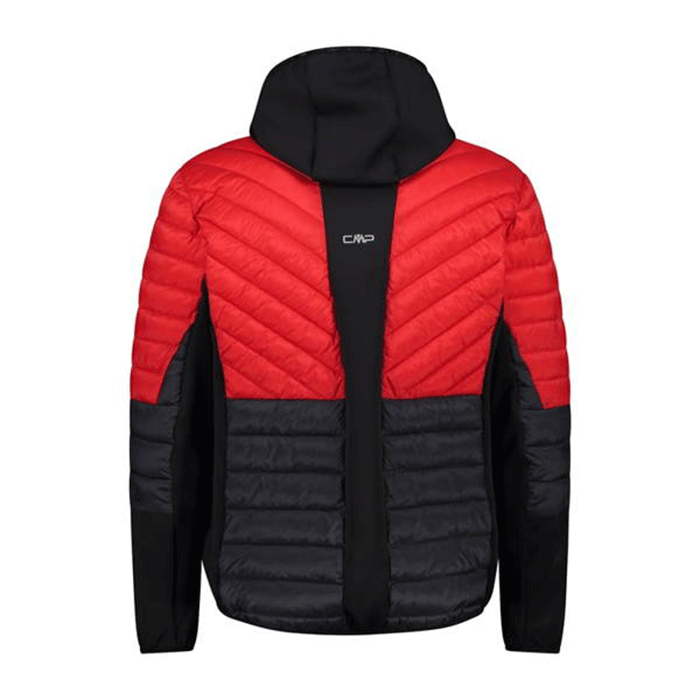 Uomo-MAN-HYBRID-JACKET-FIX-HOOD-Rosso-Ferrari-Giacca-ibrida-CMP-32Z2937-C580