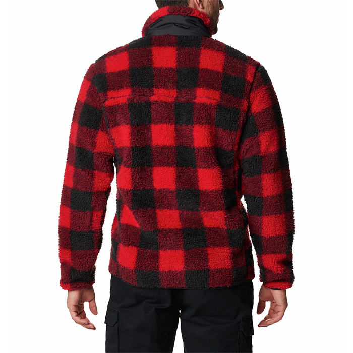 Uomo-Winter-Pass_-Print-Fleece-Full-Zip-Mountain-Red-Check-Pile-Columbia-1866565613