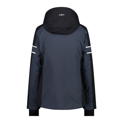 CMP Women's Jacket Woman Jacket Zip Hood negro gris chaqueta de esquí para mujer 8059342463