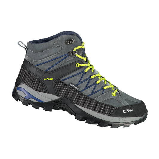 Zapato Trekking CMP Rigel Mid WP Gris B. Azul Hombre 3Q12947 66UL