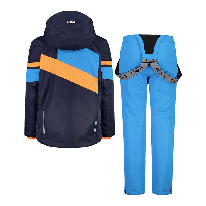 CMP-Set-Sci-Giacca-e-Pantalone-Blu-Arancio-Azzurro-Completo-da-Sci-Bambino