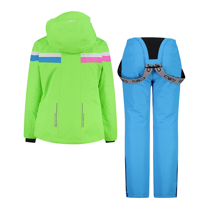 CMP-Set-Sci-Giacca-e-Pantalone-Verde-Azzurro-Completo-da-Sci-Bambino