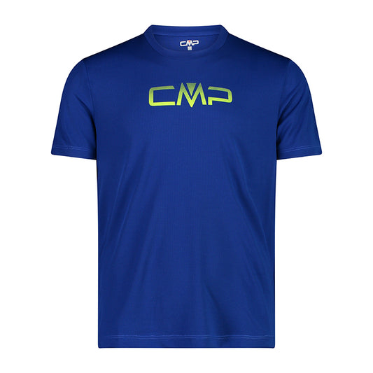 Camiseta de cuello redondo con logo azul eléctrico CMP Camiseta trekking hombre 805715393
