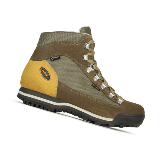 Botas AKU Ultralight Micro GTX WS gris/verde zapato de trekking alto para mujer 80326967