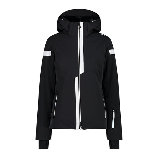 CMP Women's Jacket Woman Jacket Zip Hood chaqueta de esquí negra para mujer 8059342224